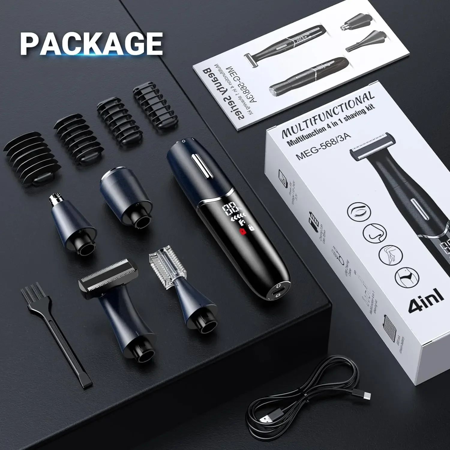 

Intimate Areas Haircut Precision Shaver Men Bikini Line Sensitive Razor Balls Eggs Pubic Hair Shaving Trimmer Face Beard Clipper