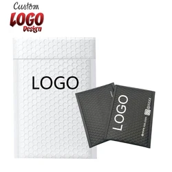 Custom Mailing Bag with Logo Waterproof Padded Envelopes with Self Seal Shipping Bags White Bubble Mailers