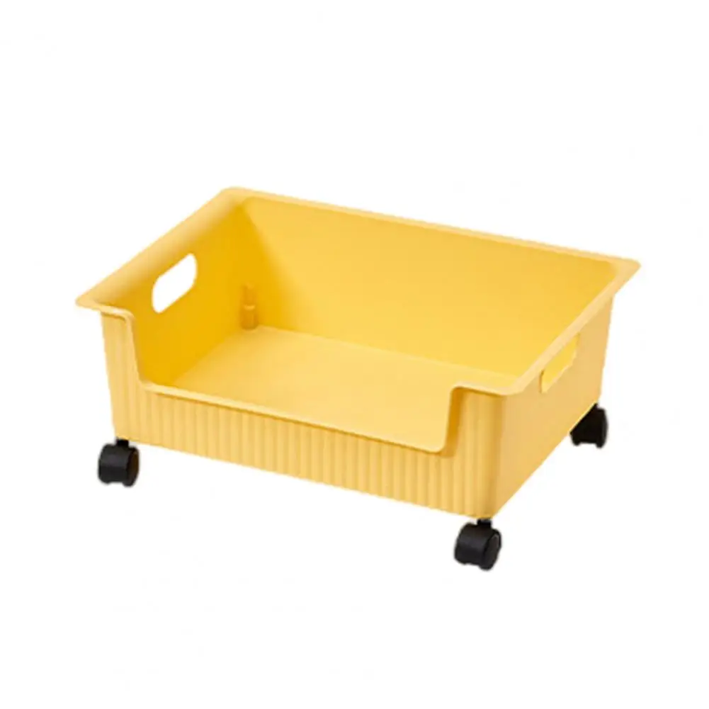 Sundries Storage Basket  Excellent Cosmetics Sundries Organizer  Detachable Rotary Wheels Desktop Storage Box