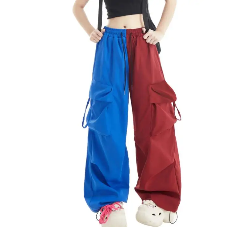 

Spring And Summer New Colored Fashion Casual Loose Retro Trendy Workwear Wide Legged Pants For Women,4 Colors