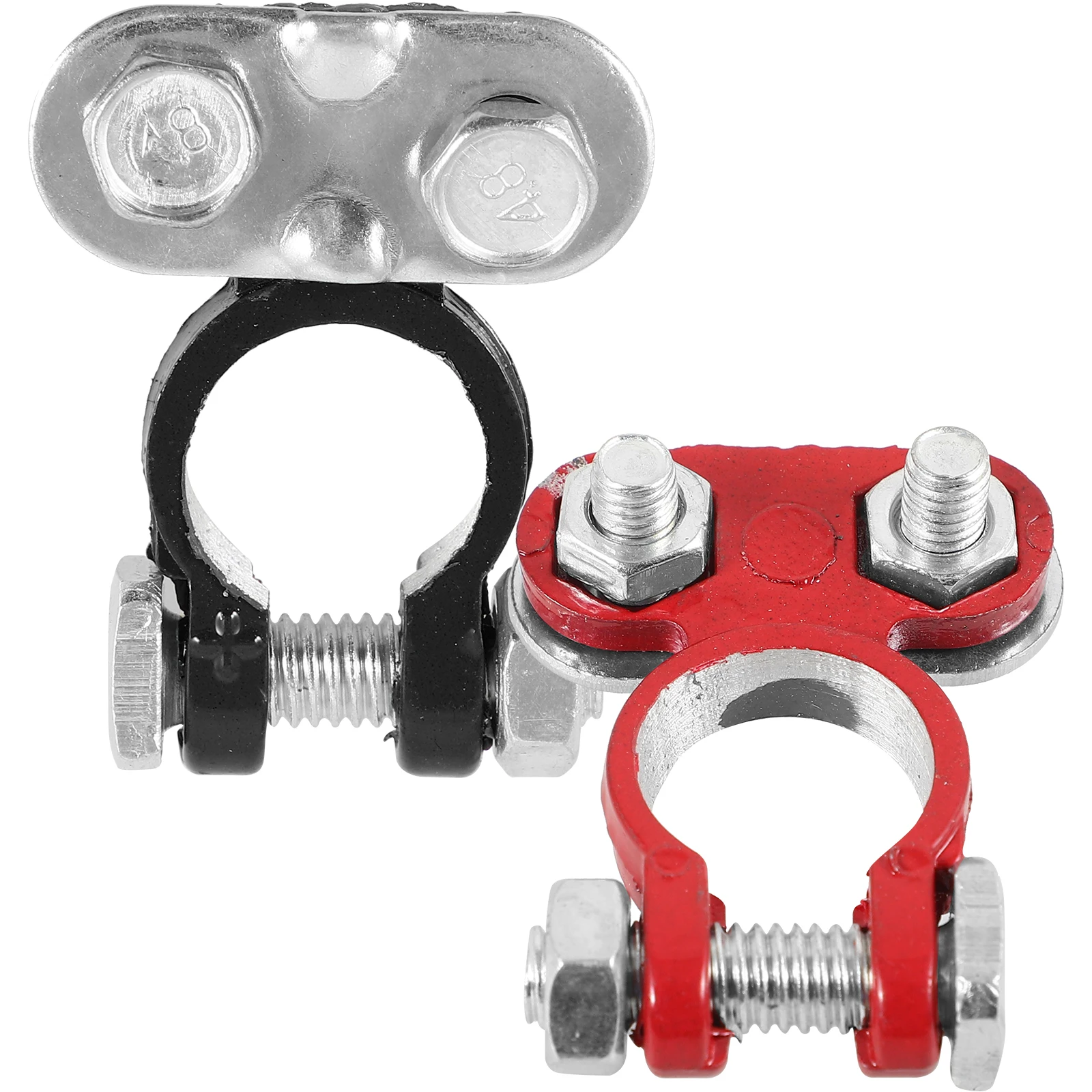 

2Pcs Terminal Connectors Sturdy Car Clamps Easy Install Stable Connection Auto Electrical System Clamps