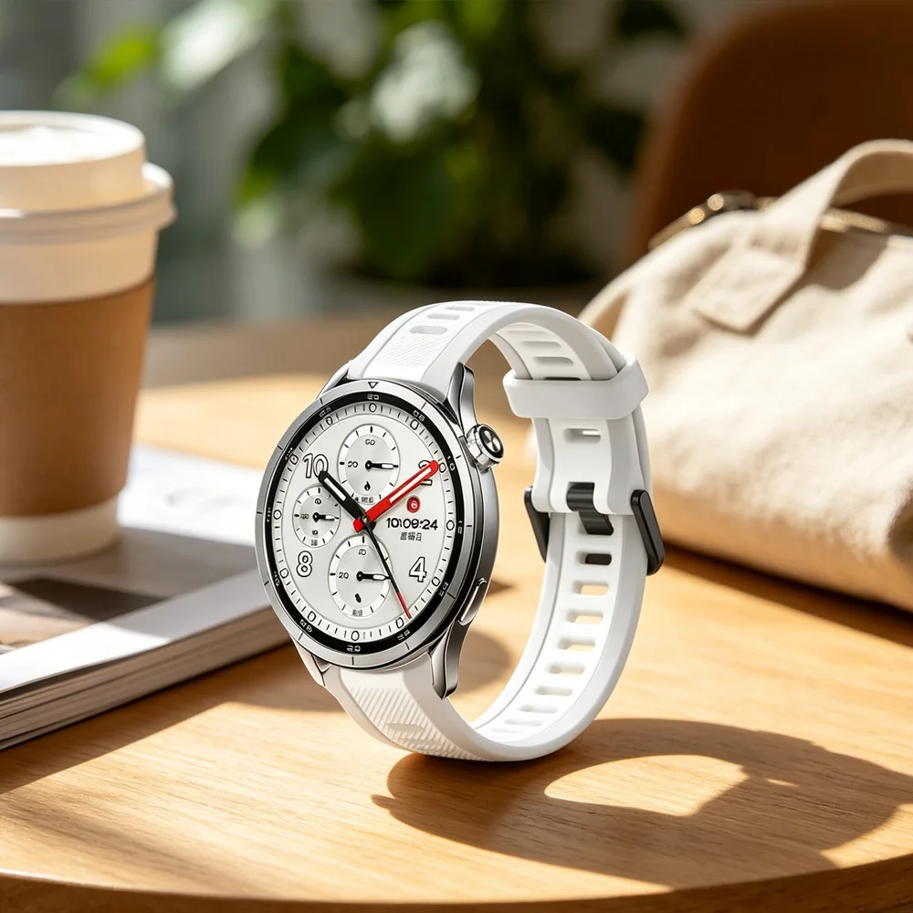 18/20/22mm Silicone Strap for Xiaomi 5/S5-4-3-2 Replace Two-Tone Bracelet OPPP X3-S Mini Oneplus Watch 4-Lite Amazfit Active Max