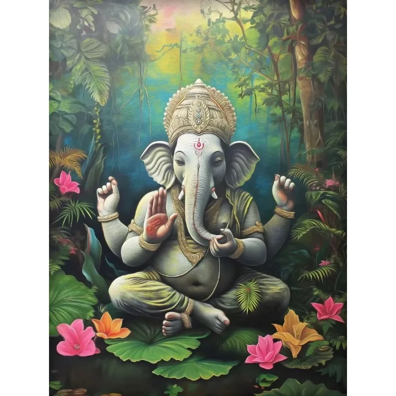 Divine Goddess Durga Hindu Indian Hindu Meditation Yoga Poster Print Wall Art Pictures Canvas Painting Living Room Home Decor