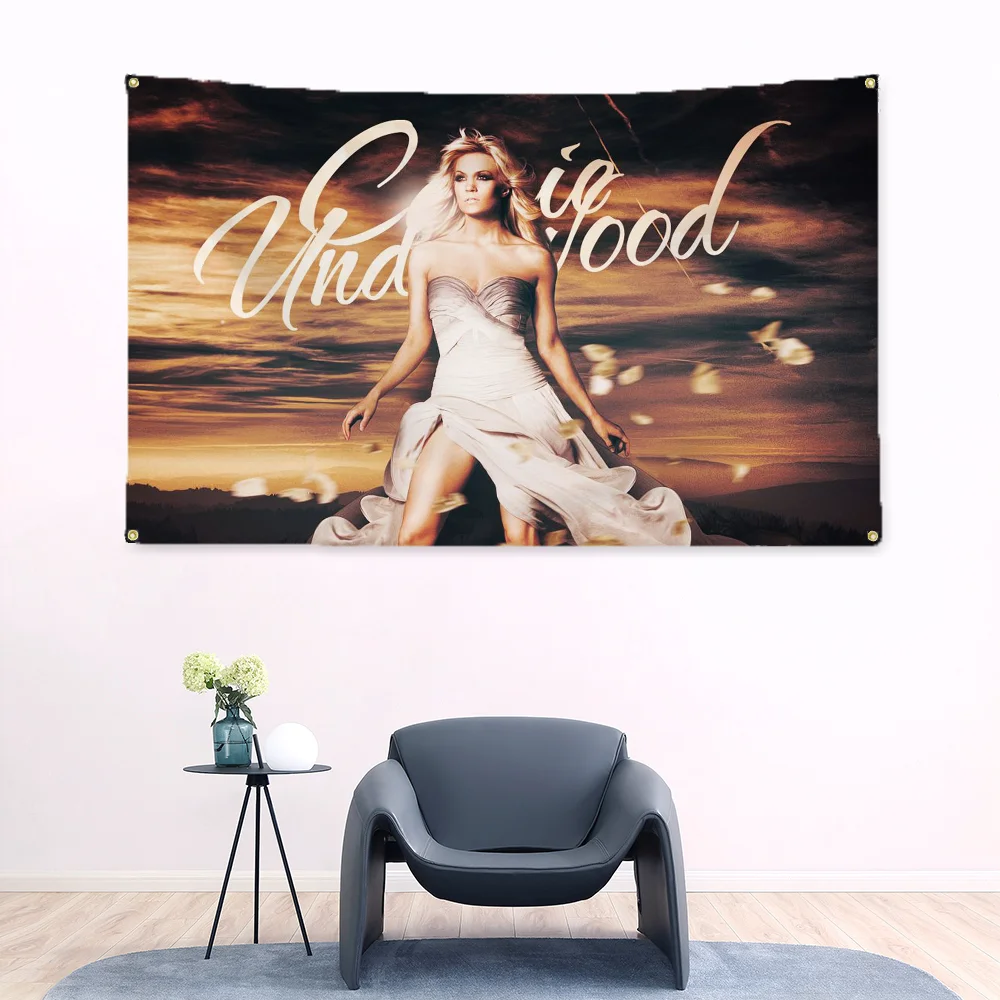 Carrie Underwood Tapestry Singer Fall Decor Wallart Flag to Hang Home Decoration Flags for Bedrooms Outdoor Garden Banners