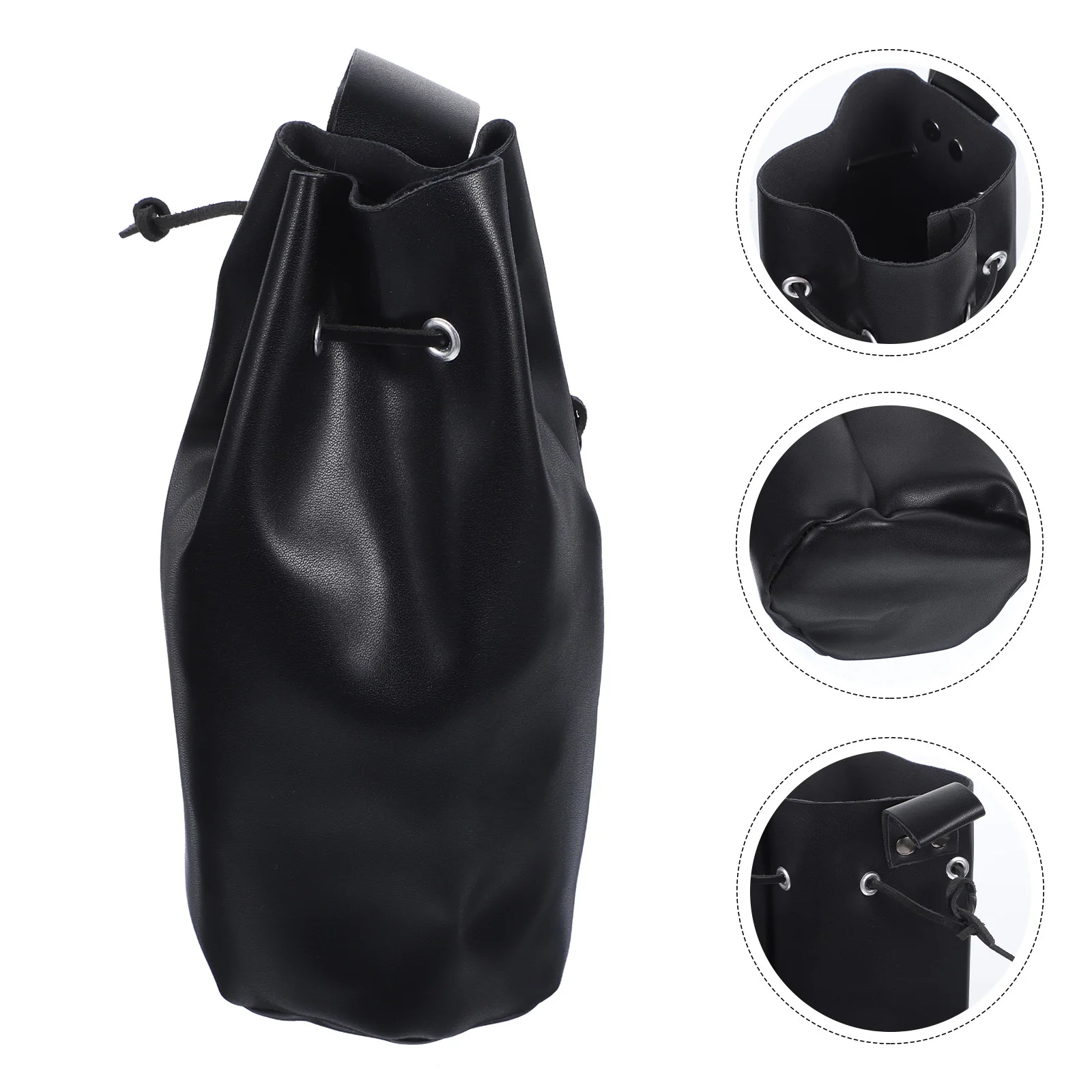 Marsupio medievale con coulisse Marsupio in PU Custodia rinascimentale vintage Accessori per costumi cosplay Fornitura per feste