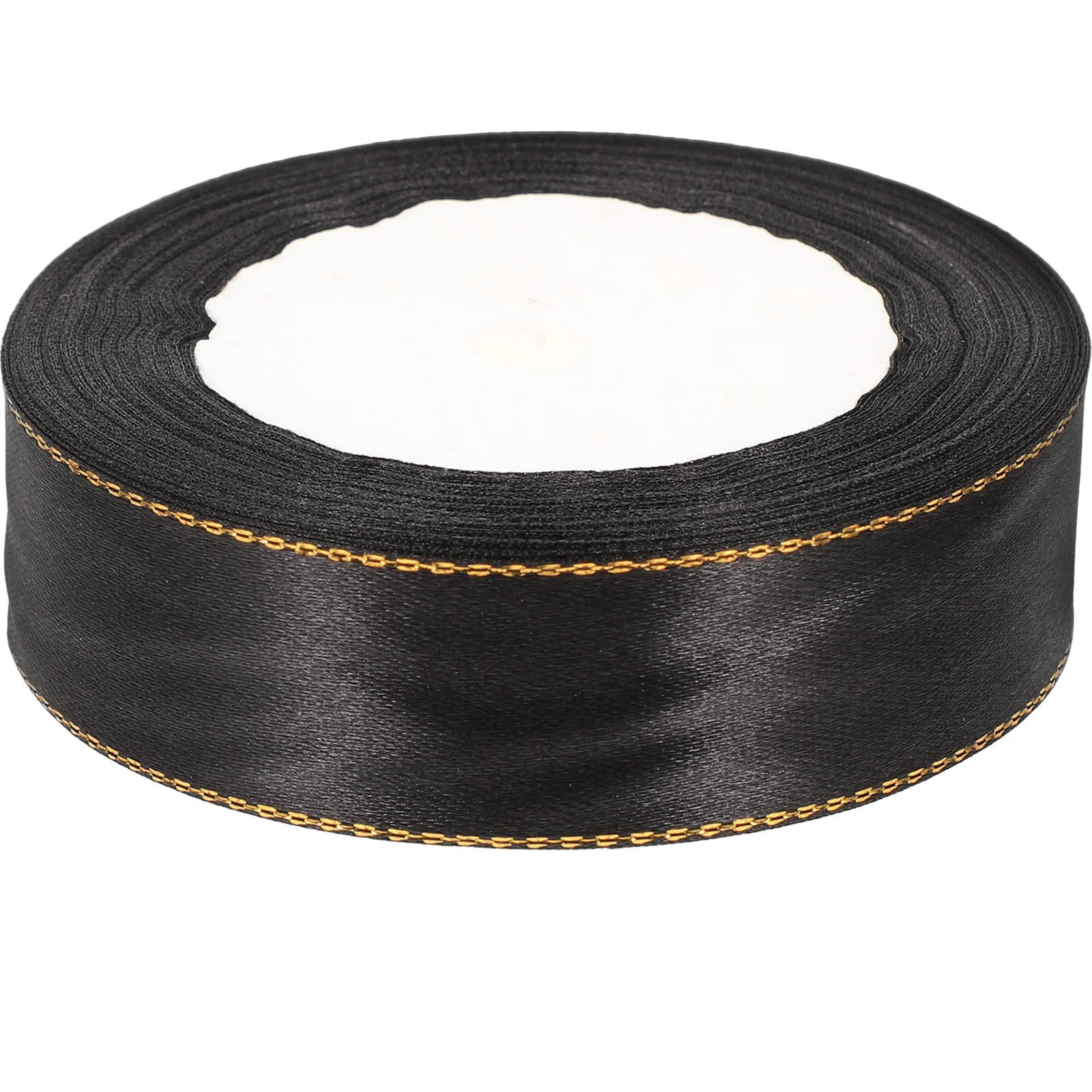 

Gold Edge Ribbon 1 Roll Elegant Gift Wrapping Ribbon for Home Holiday Decoration Hair Bows Sewing Craft Projects