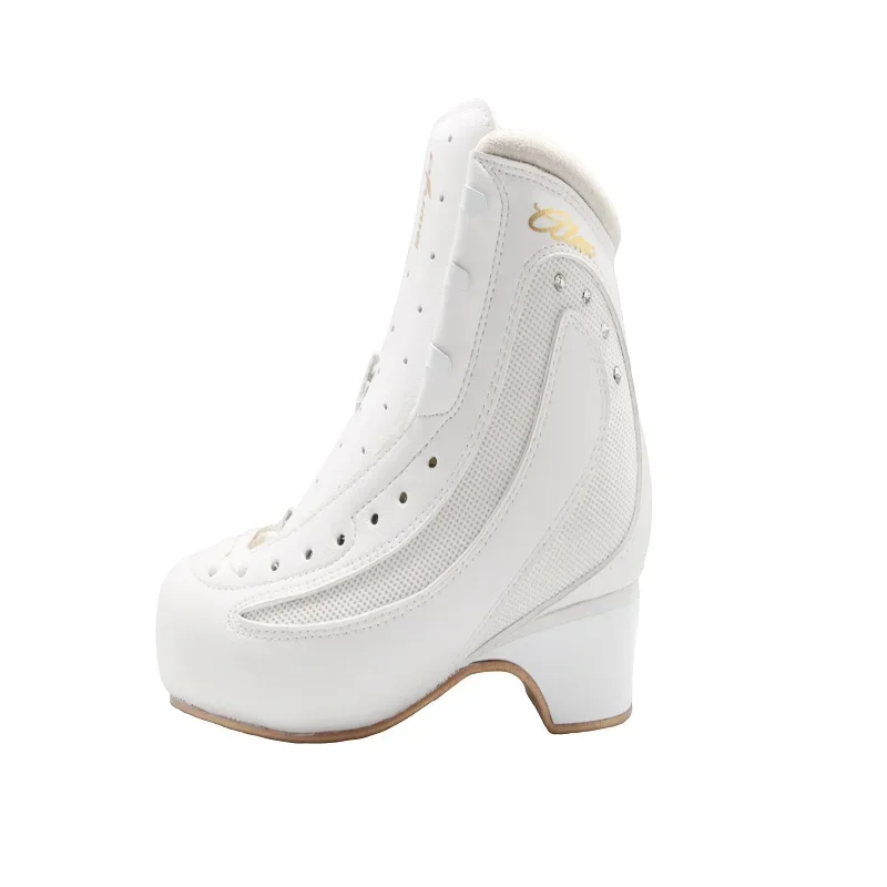 Top Level Ice Figure Skates for Professional Athletes Excellent Performance 3-4 Spins Winter Figure Skating Boots