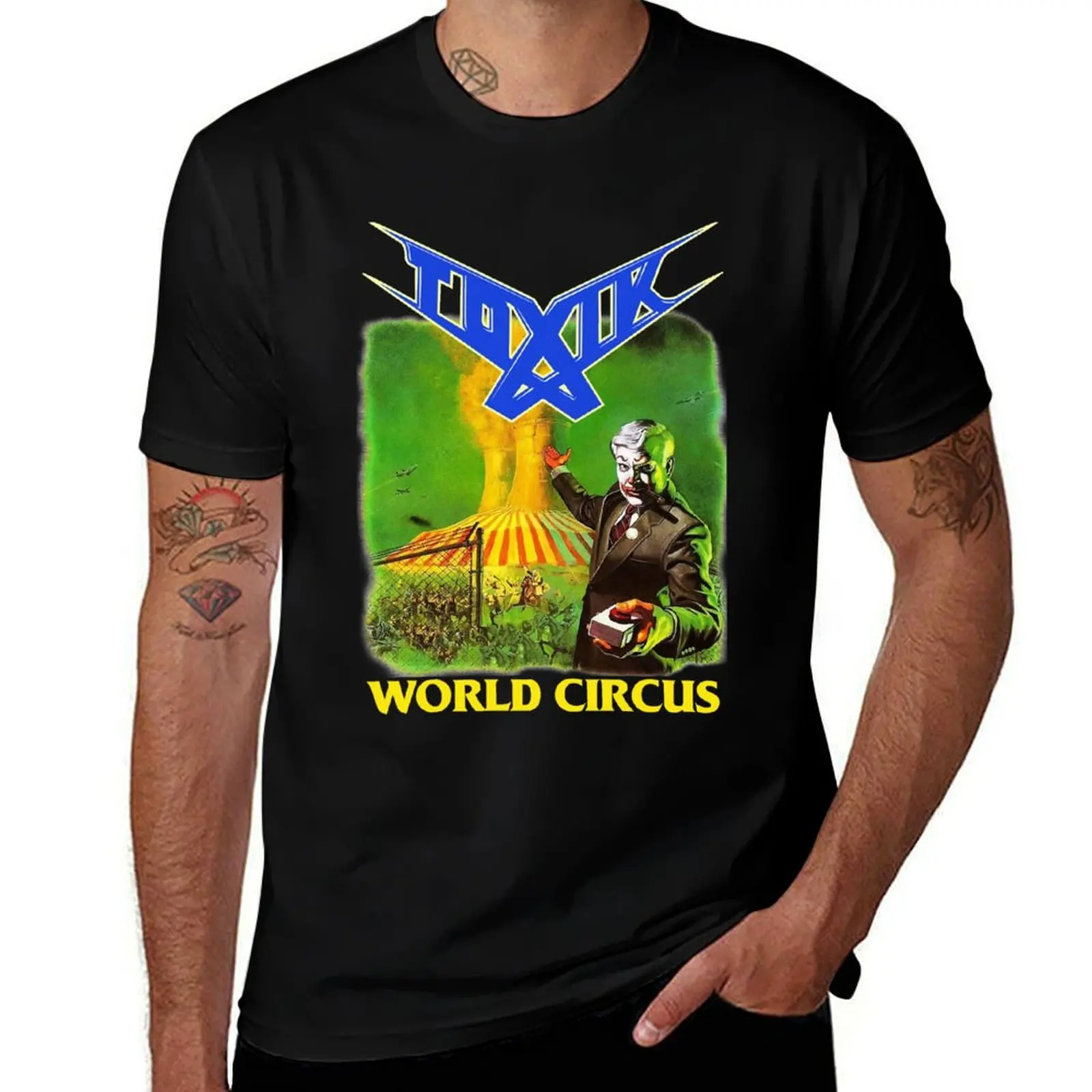 World Circus Album Art by Toxik T-Shirt Plus Size Lightweight Top T-Shirt