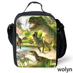 Dinosaur Large School Lunch Bags ,Cartoon School Bags for Boys ,Animal Prints Picnic Bags for Child,School Cooler Bags for Kids