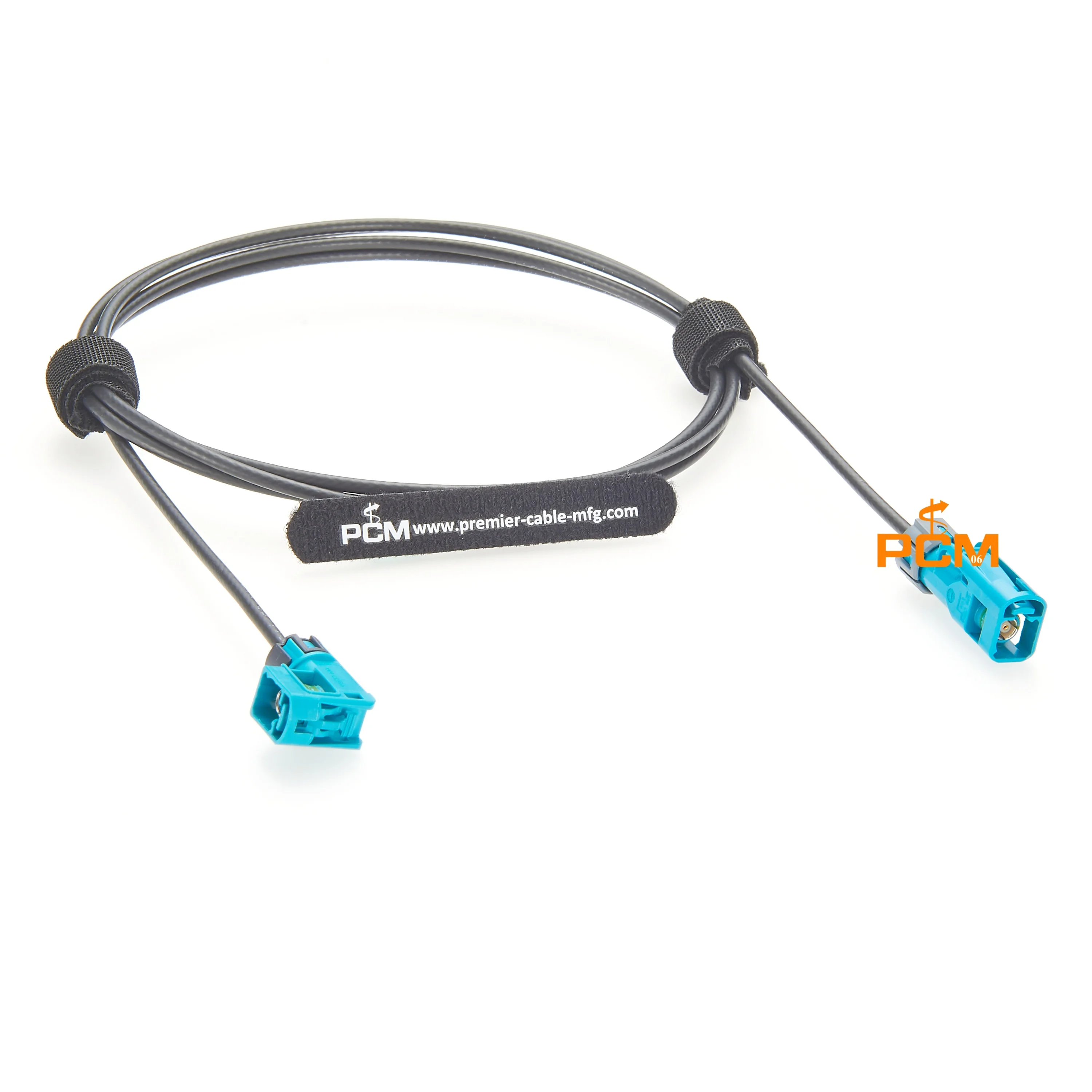 Waterproof GMSL2 Fakra Right Angle Cable Female to Female Original Rosenberger FAKRA Connector 59Z163-003-Z to 59K24K-102A4-Z
