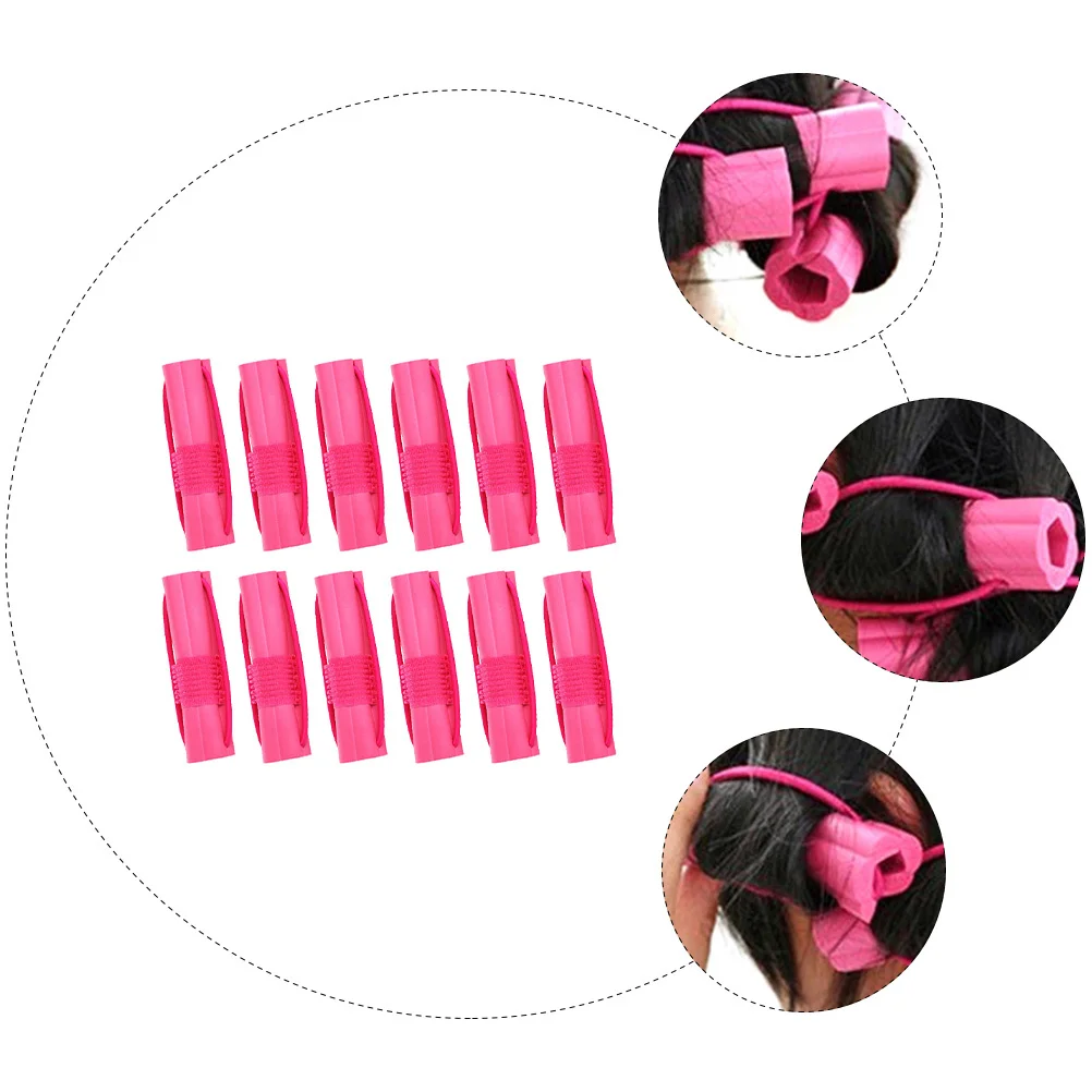 

12 Pcs DIY Hair Curler Rollers for Women Curling Tools Hairdressing Helps Create The Curls Miss