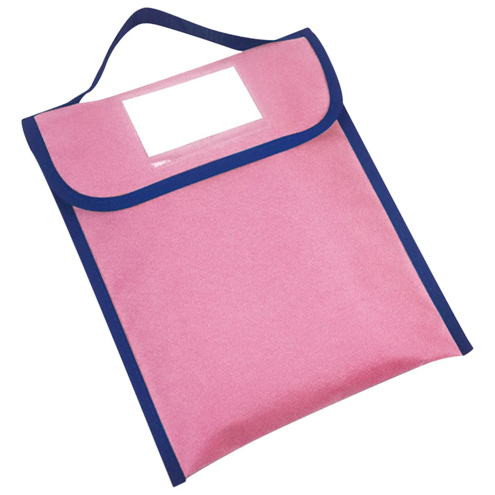 Large Capacity Book Pouch Nylon Tote Bag Lightweight Portable Tote for Travel Office Study Book Pouch Students Stationery Bag