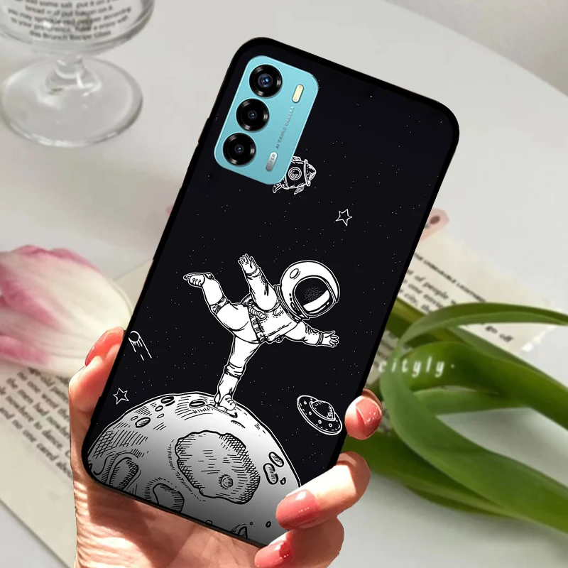 For ZTE Blade A72 BladeA72 4G Case Shockproof Soft TPU Silicone Blade A 72 4G Cartoon Phone Cover For Blade V40 Vita Fundas Capa