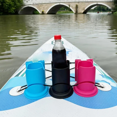 Imagen 2 del producto Portavasos Universal para tabla de Paddle, taza para bebidas para Kayak, tabla antideslizante multifuncional, botella de agua para Surf