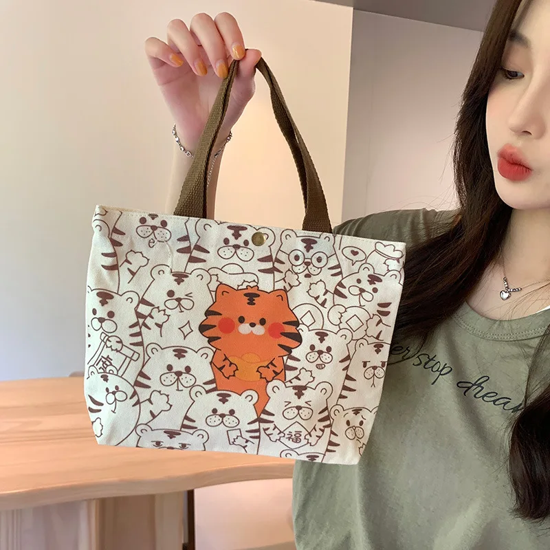 

Canvas Handbag Cartoon Print Handbag Shopping Bag Student Handbag Japanese Cartoon Designer Handbag Picnic Handbag Casual