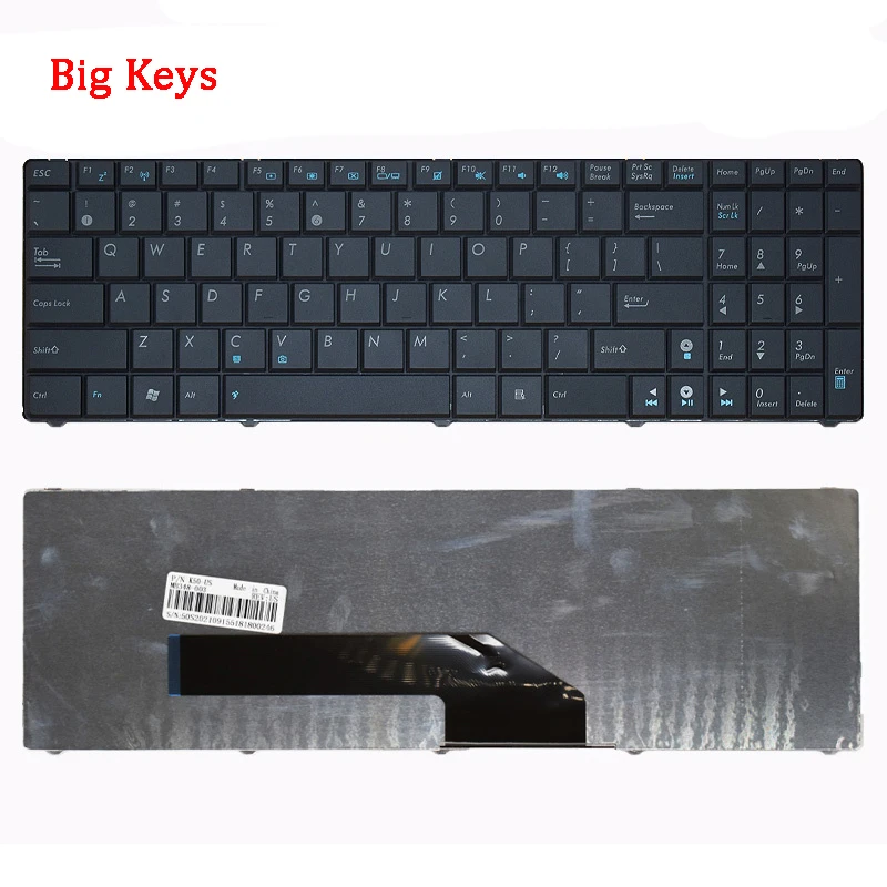 New Genuine Laptop Keyboard Compatible for ASUS K50A K50A K50AB K61 X5IC X5DC X5DI K70IJ X66 XLCX66iC K50IE K50ID K50iN K70iN k5