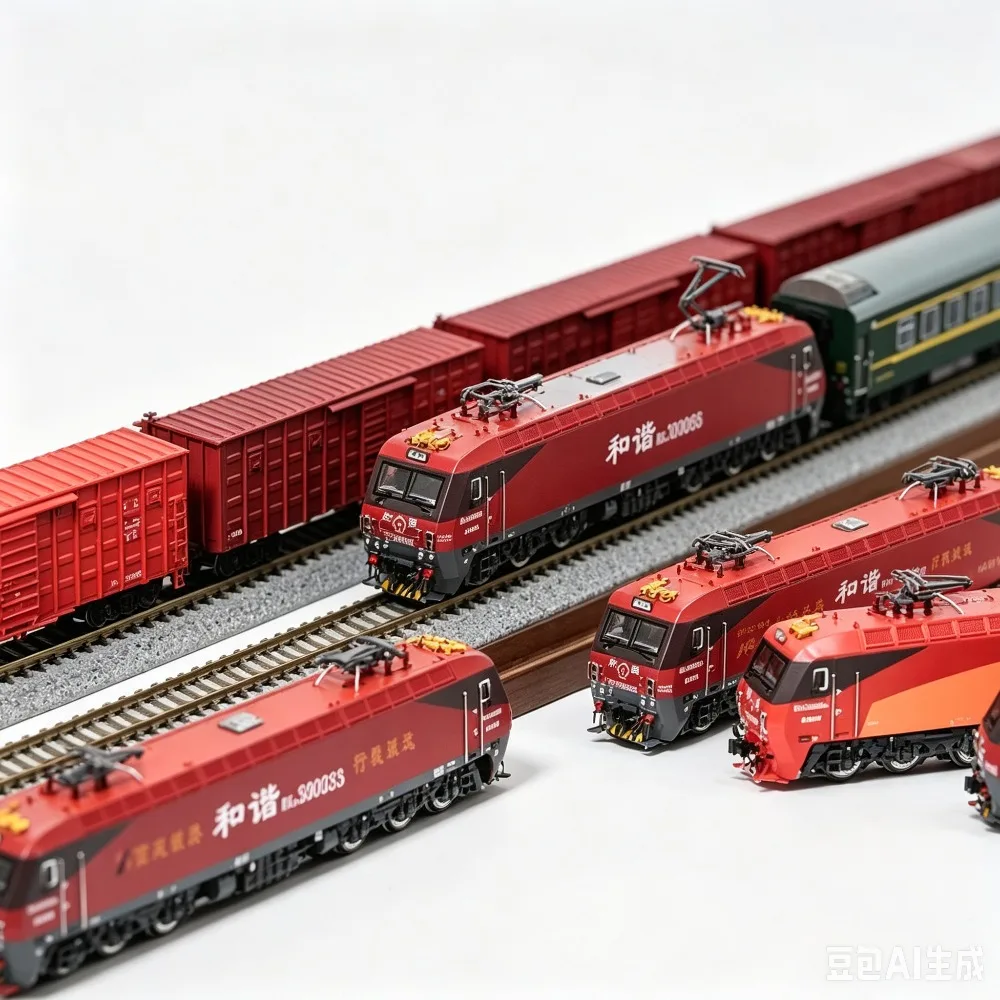 Changming N Type 1/160 Train Model HXD3D Electric Locomotive DC Simulation Version Simulation Model Boys Toy Gift