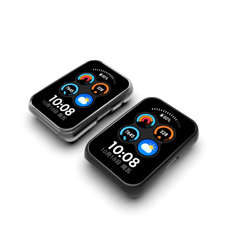 Coque de protection d'écran en verre, cadre à bord dur, pour montre OPPO, Film de protection gratuit pour montre intelligente, accessoires de bande intelligente