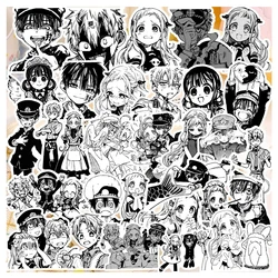 10/30/67pcs Anime Toilet-bound Hanako-kun Stickers Cool Black White Cartoon Sticker DIY Notebook Phone Diary Classic Manga Decal