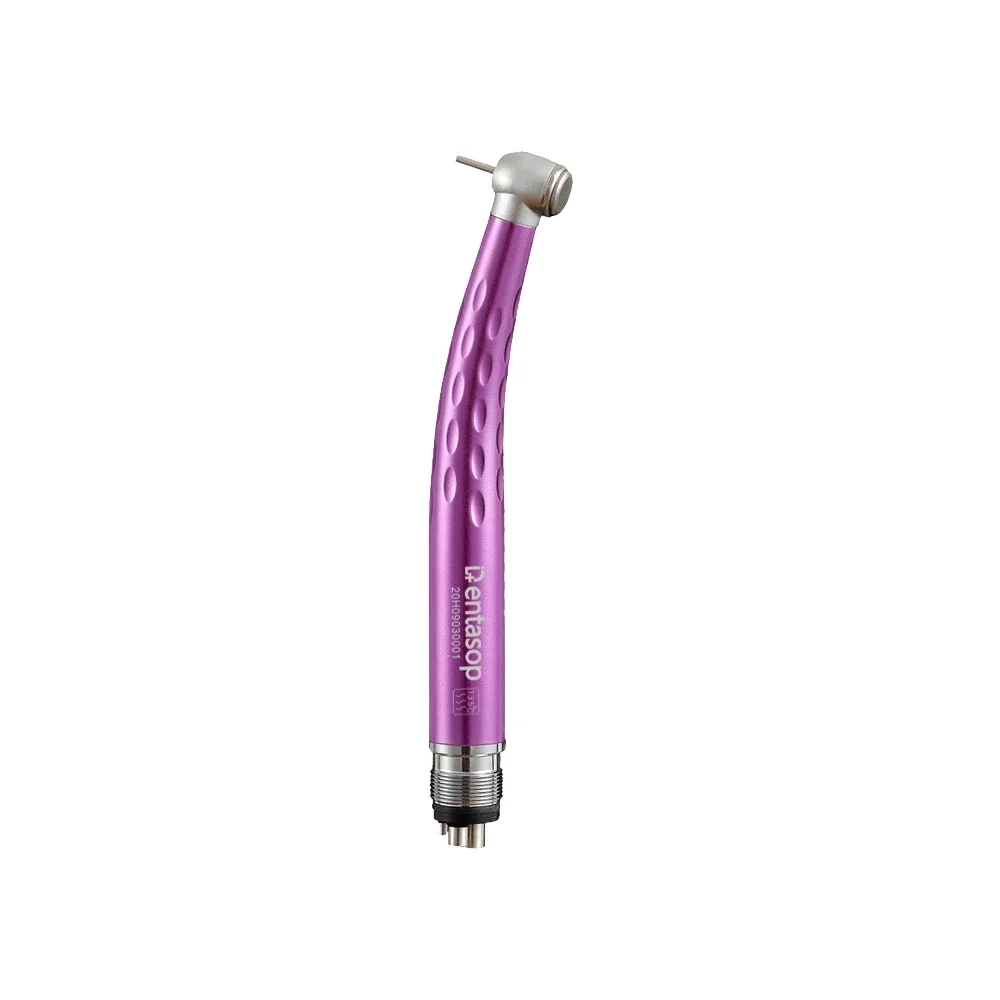 Clinic equipment dentals high-speed mobile phone stainless steel button single-point spray mobile phone purple 2/4 hole