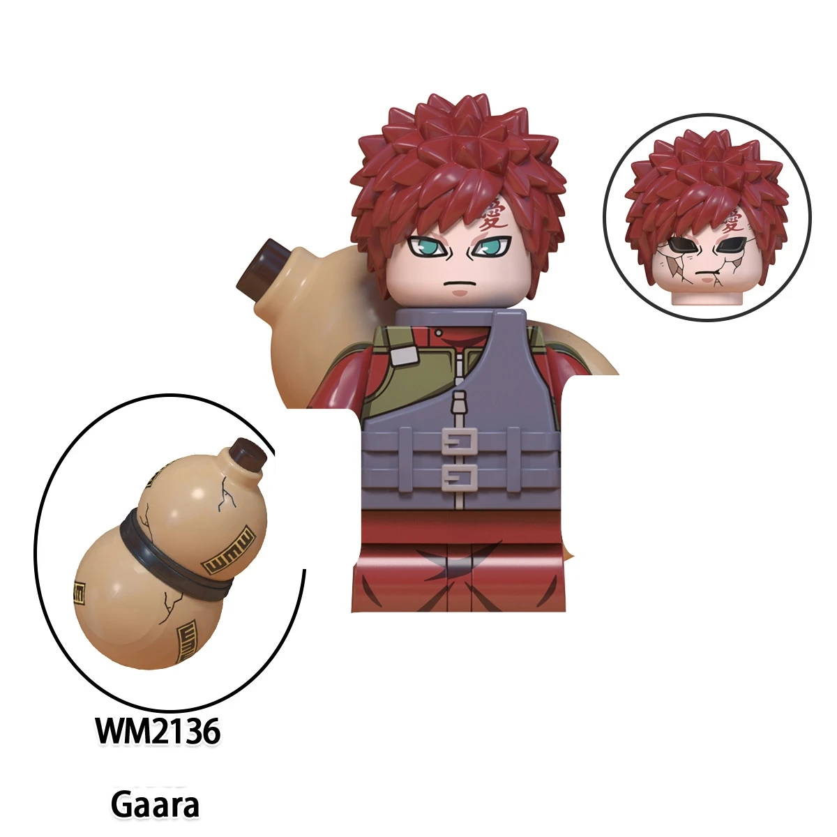 Naruto Jiraiya Gaara Sasuke Uchiha Obito Itachi Mardara Kakashi Anime Mini-Bausteine Figuren WM6105 WM6106 WM6107 WM6111 WM6113