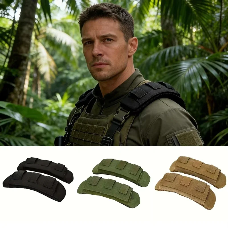 

2 шт. дышащие нейлоновые сетчатые наплечники для тактических жилетов, совместимые с FCPC JPC MOLLE, для охоты