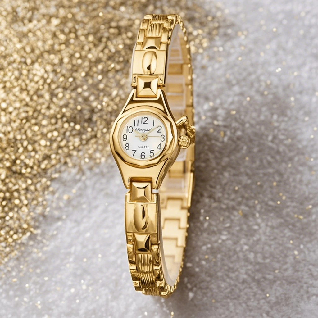 Luxury Golden Women Bracelet Watches Fashion Stainless Steel Small Women's Watch Elegant Dress Ladies Clock Gift Reloj Mujer