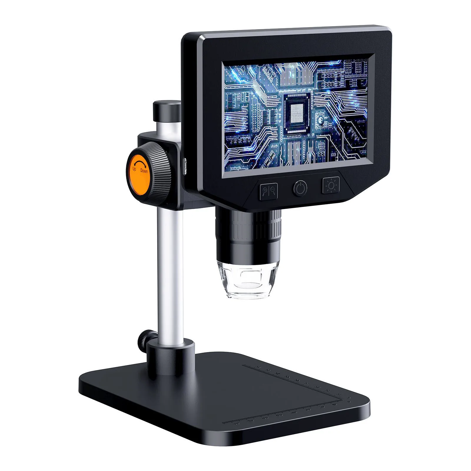 

1080P Video Microscope 1000X Microscope Home Learning Learning Tool Metal Bracket 4.3 Inch Display 50-1000X Magnification