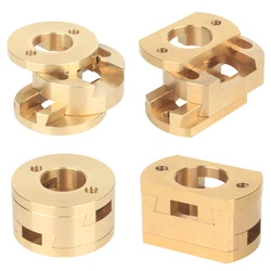 1Pc 16/18mm OLDHAM Coupling For VzBoT BLV 3D Printer T8 Z-axis Lead Screw Hot Bed Coupler Brass Coupling 3D Printer Accessories