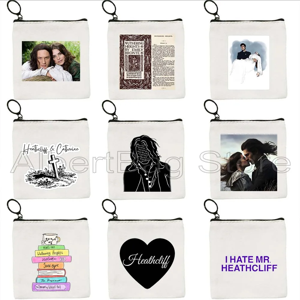 

Cathy Heathcliff Catherine Wuthering Heights Emily Bronte Hill House Books Lover Gifts Cute Coin Purse Key Case Bag Wallet Pouch