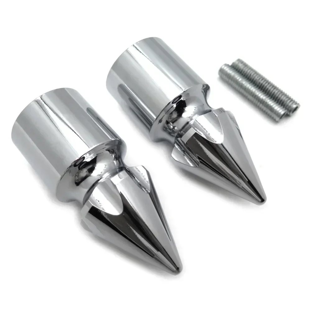 

Motorcycle Accessories Ultimate Chrome Spike Bar Ends For Kawasaki 250 500 600 Zx7 Zx9 Zx10 Z1000