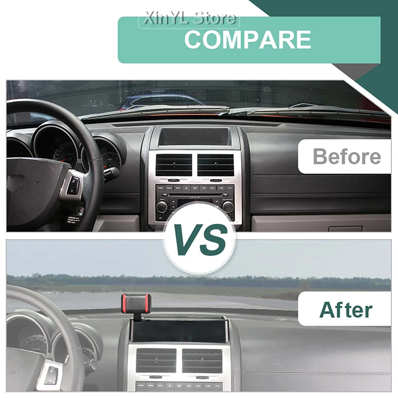 Car Dashboard Storage Box Center Console Organizer Tray Phone Holder For Dodge Nitro 2007-2012 Interior Accessories
