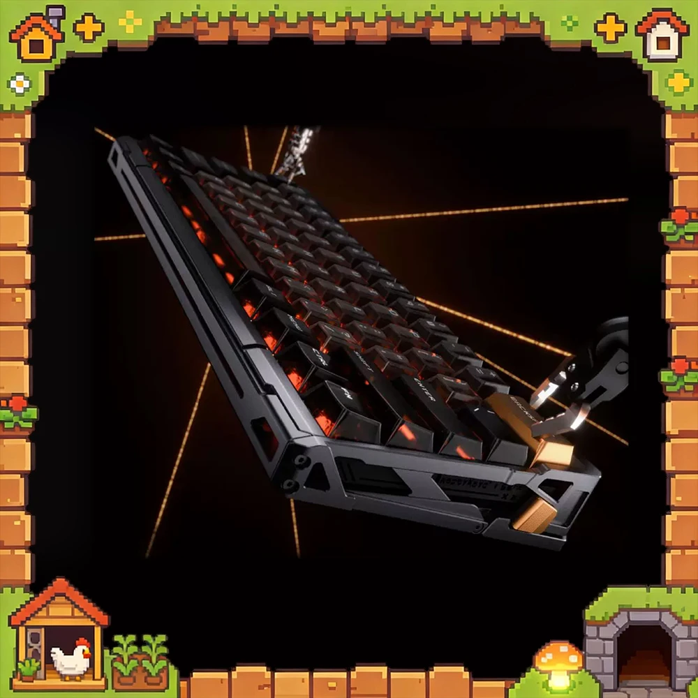 QWERTYKEYS QK60 HE Magnetic Switch Mechanical Keyboard Hall-Effect Gaming Keyboard 0.001mmRT 8000Hz Polling Rate PC Accessories