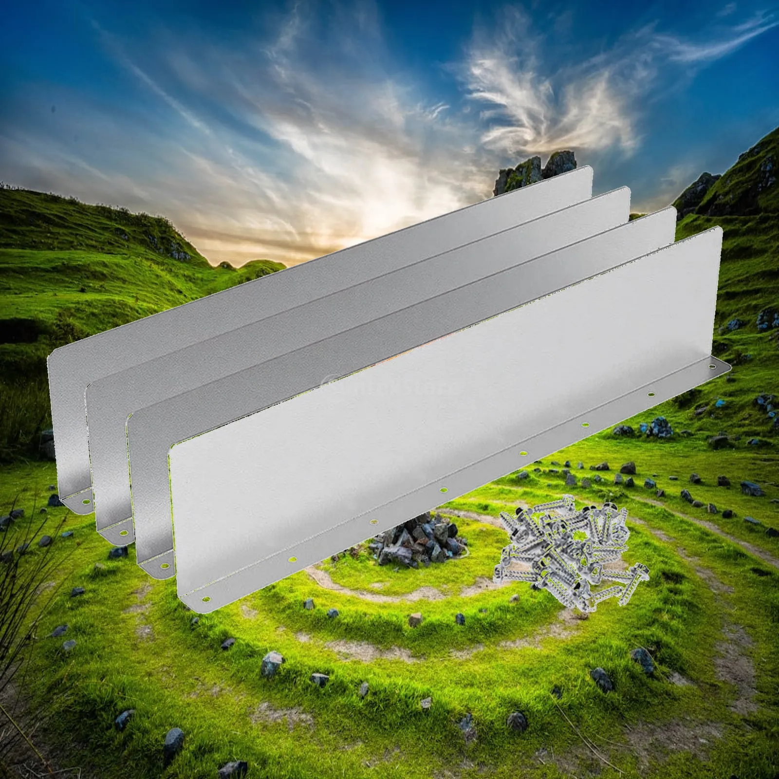Gutter Downspout Diverter Flat Style Rain Water Splitter for Roof Valley Drainage System
