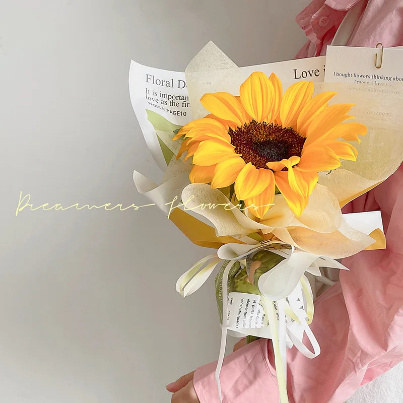 Simple Retro Style English Newspaper Bouquet Packaging Flower Shop Floral Package Flower Paper Gift Decoration Paper Materials