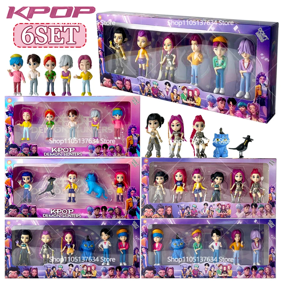 2026NEW Kpop Devil Hunter Rumi Zoe Mira anime polychlorure de vinyle collection de personnages bibelots de bureau cadeau du nouvel an pour enfants