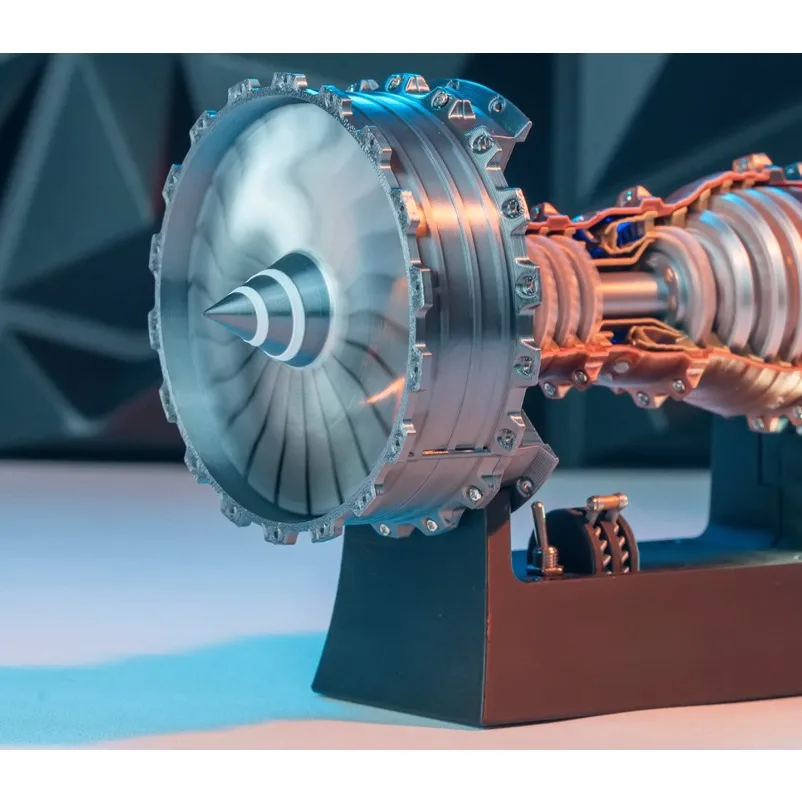 Enhanced 25cm aviation turbofan engine model can start aircraft engine creative toy