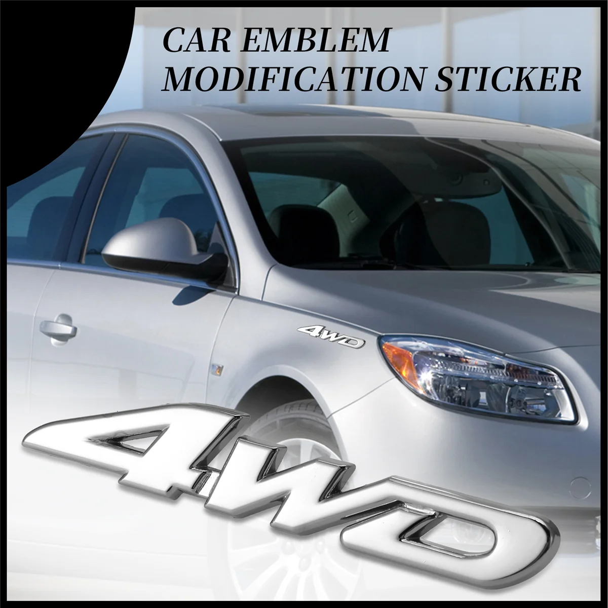 Новый 4WD перемещение автомобиля хромированная эмблема значок автомобиля наклейка логотип