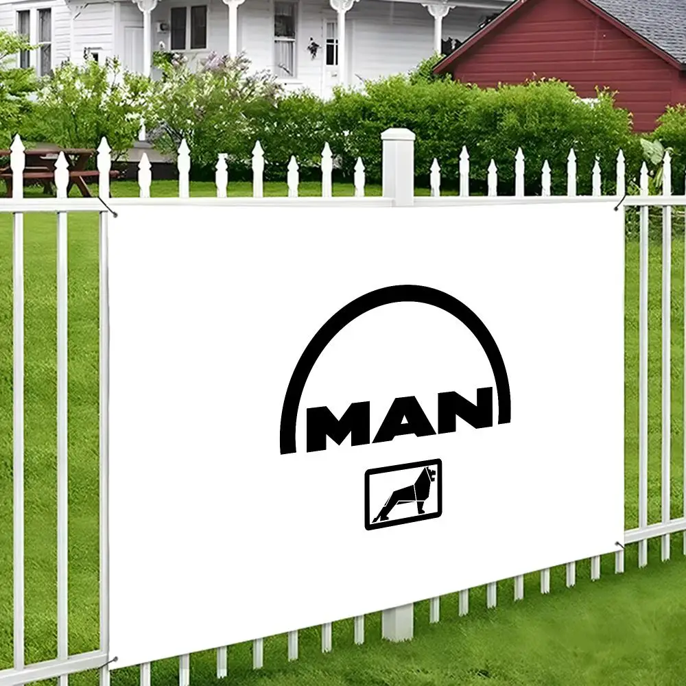 Mans Truck Fans Flags Aesthetic Wall Tapestry Printed Wall Hanging Living Room Party Outdoor Decor