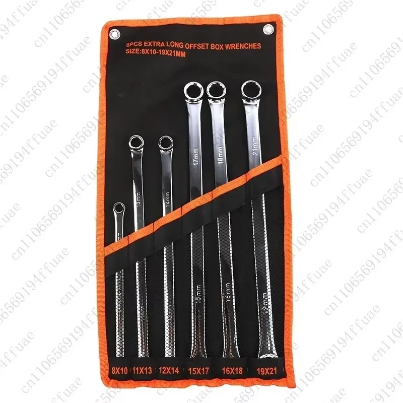 6-piece Set of Wrench Tools, Multifunctional Extended Double Headed Plum Blossom Wrench, Dual-use Wrench, 12 Angle Socket