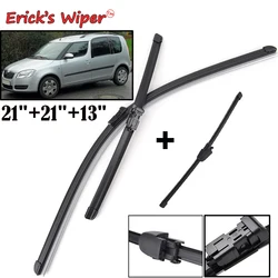 Erick's Wiper LHD Front & Rear Wiper Blades Set For Skoda Roomster 2006 - 2013 Windshield Windscreen Window Brushes 21