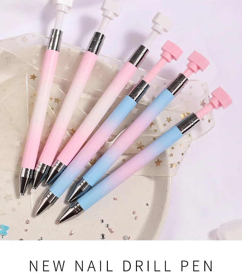 

Nail Art Tool Sticker Drill Point Pen, Nail Jewelry Decorative Drill Point Drill Pen Polka Point Pen Brush