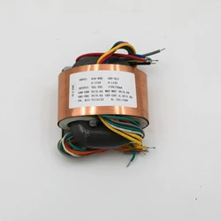 35 30w rコアトランス0-115v * 2に170v + 6.3v + 9v * 3 AD1865ためnosチューブdac diy