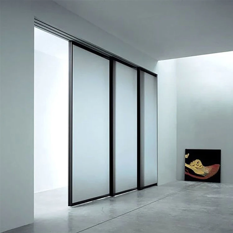 Patio Aluminium Frame 3 Panel Glass Glazing Sliding Door