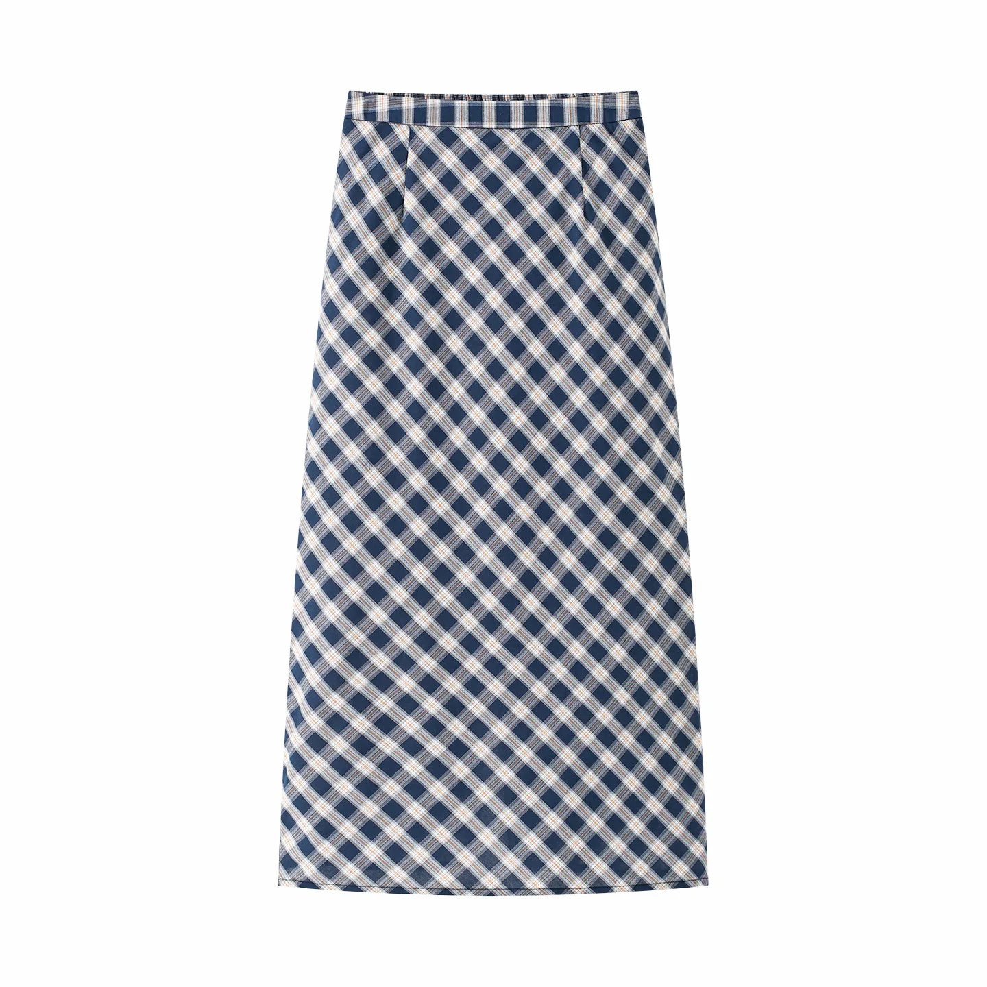 Maxdutti Lingge Straight Tube Half Skirt 2026 Summer New Style Forest Temperament High Waist Slimming A-line Long Skirt