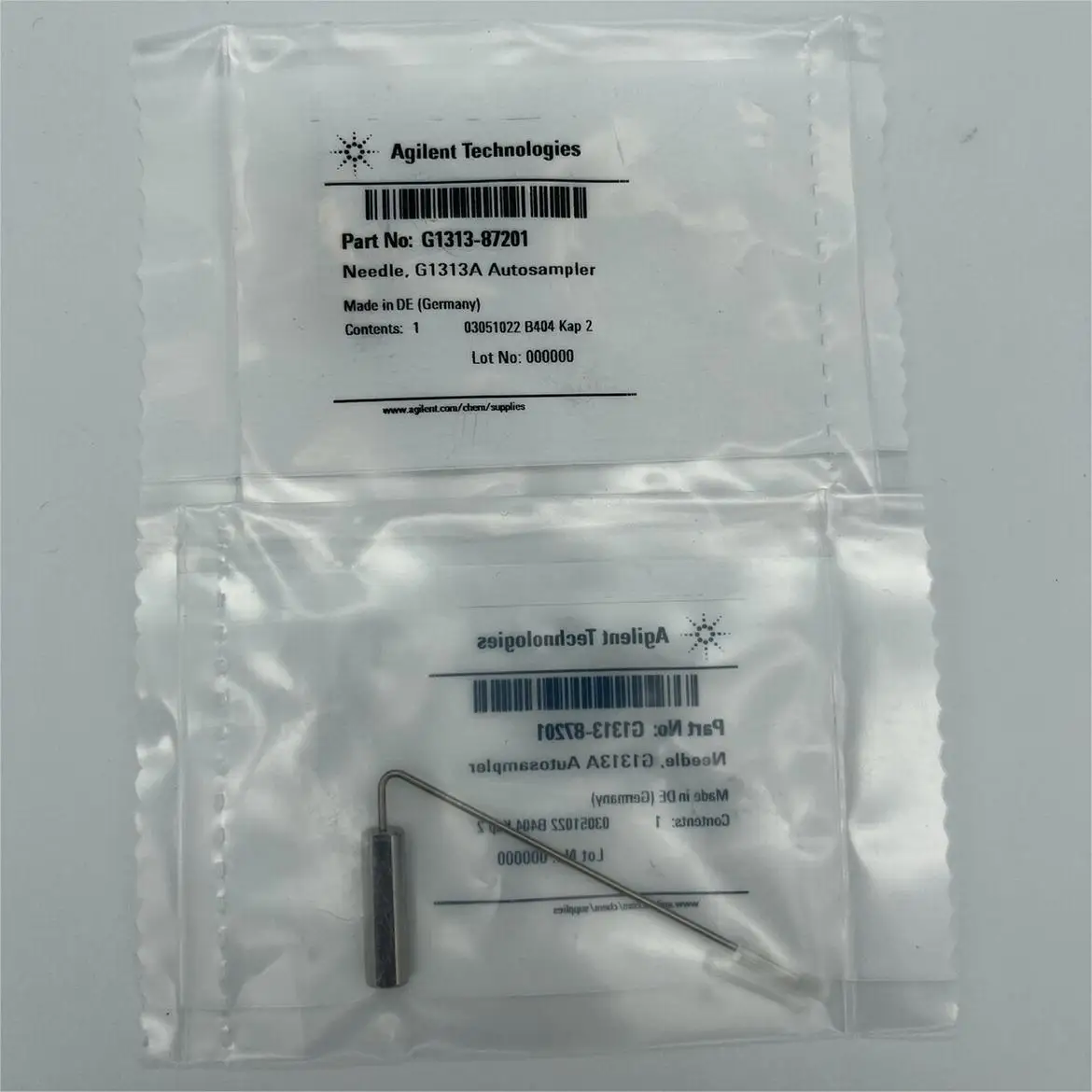 Agilent G1313-87201 G1329-87017,Needle & Needle Seats for HPLC, Needle seat, Needle assembly,PEEK, 0.17 mm ID capillary