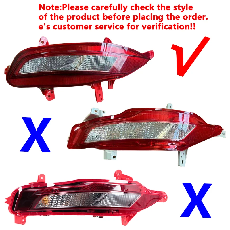 92405-N9100 92406-N9100 For Hyundai Tucson L 2021-2023 Russia Version Rear Bumper Light Rear Fog Light Reflective Warning Light