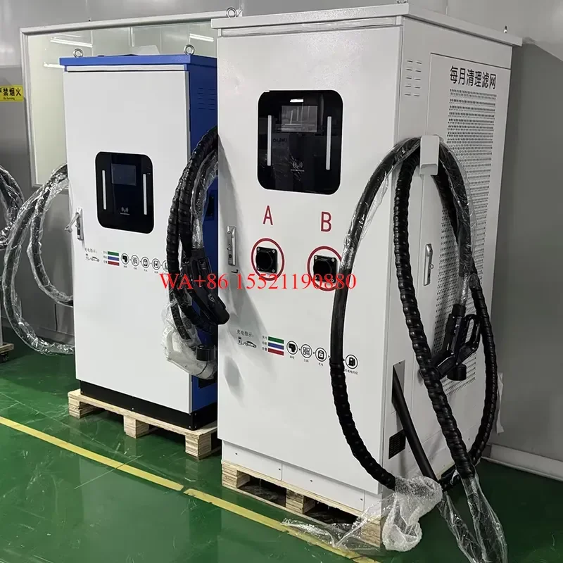 WMWMNU for Smart DC 40kw Blue Charging Station Level 2 EV Charger Construction Machinery with 4G WiFi Bluetooth OCPP 1.6J