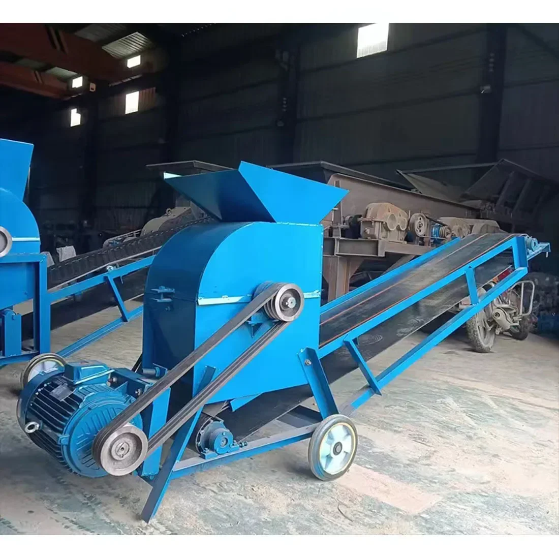 Commercial For 350 Type-380v Motor 7.5KW Small Pulverizer Sand Machine Silt Machine Crusher Organic Fertilizer Farm Feed Machine