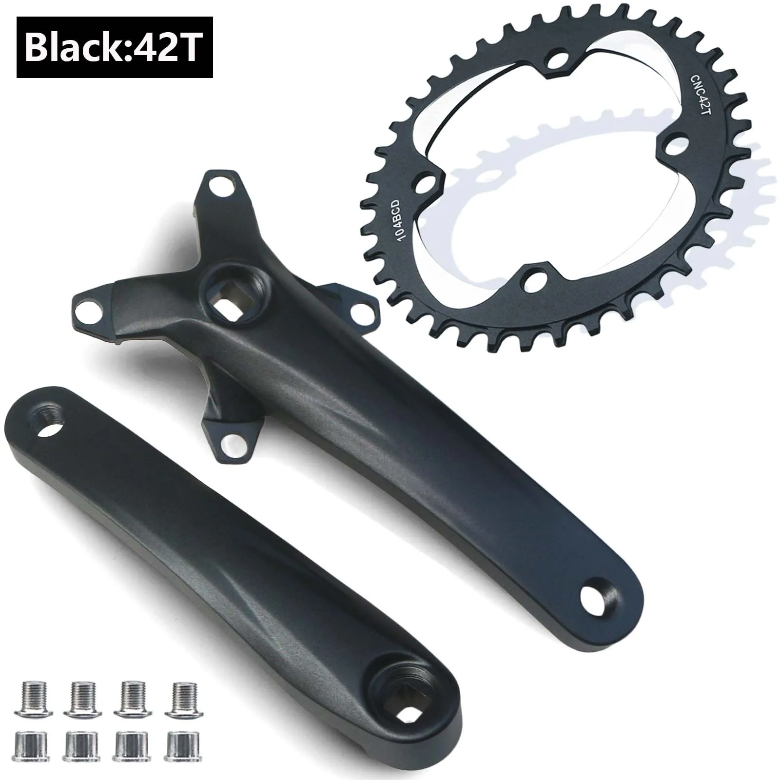 マウンテンバイククランクセット,チェーンリング30t〜42t,8 9 10